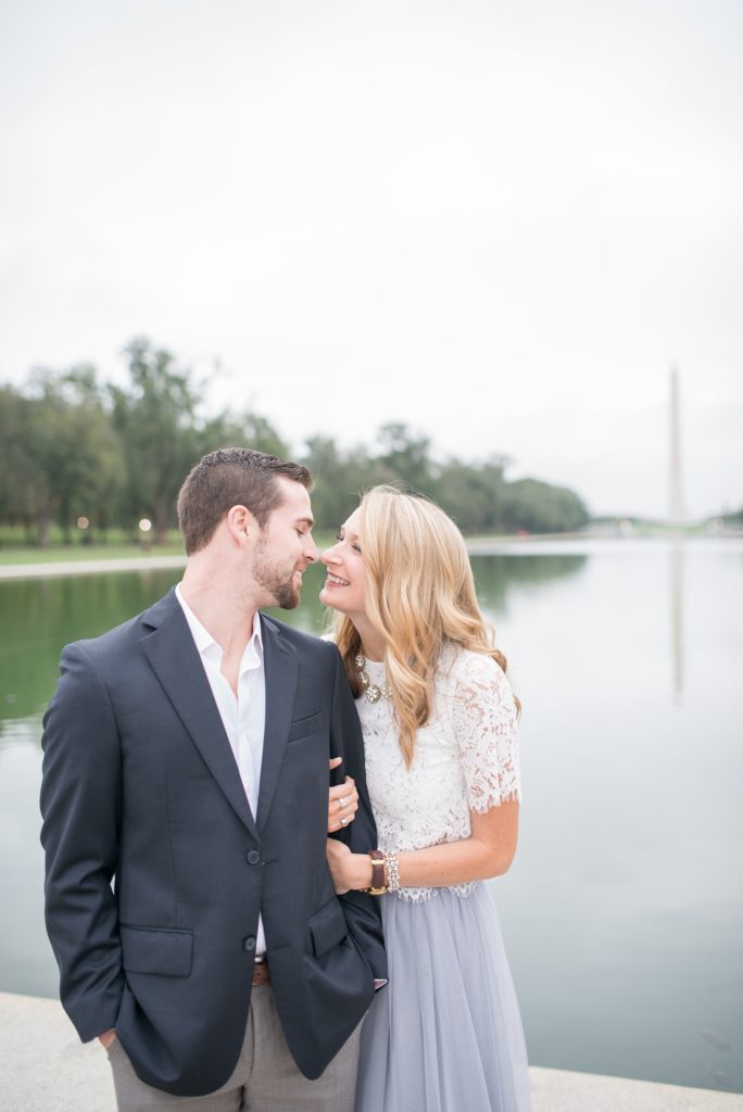 Washington Monument Engagement Photo