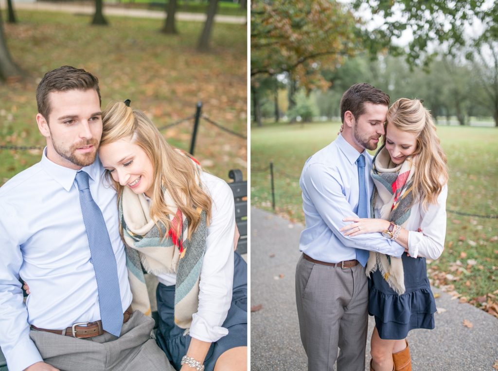 Fall Engagement Photo in DC