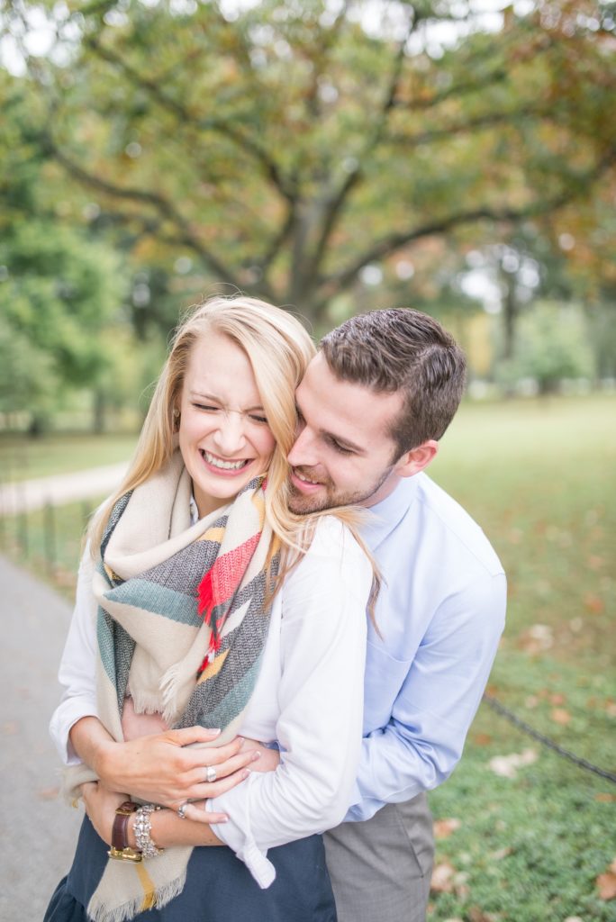 Fall Engagement Photo in DC